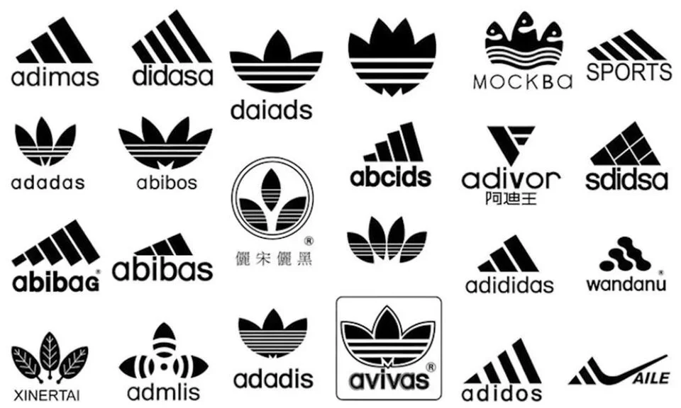 fake Adidas logos